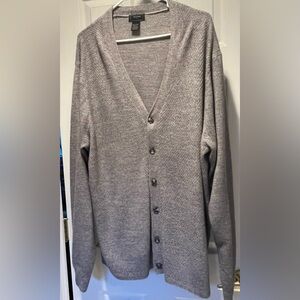 Dockers Light Gray Men's Cardigan 2XLT